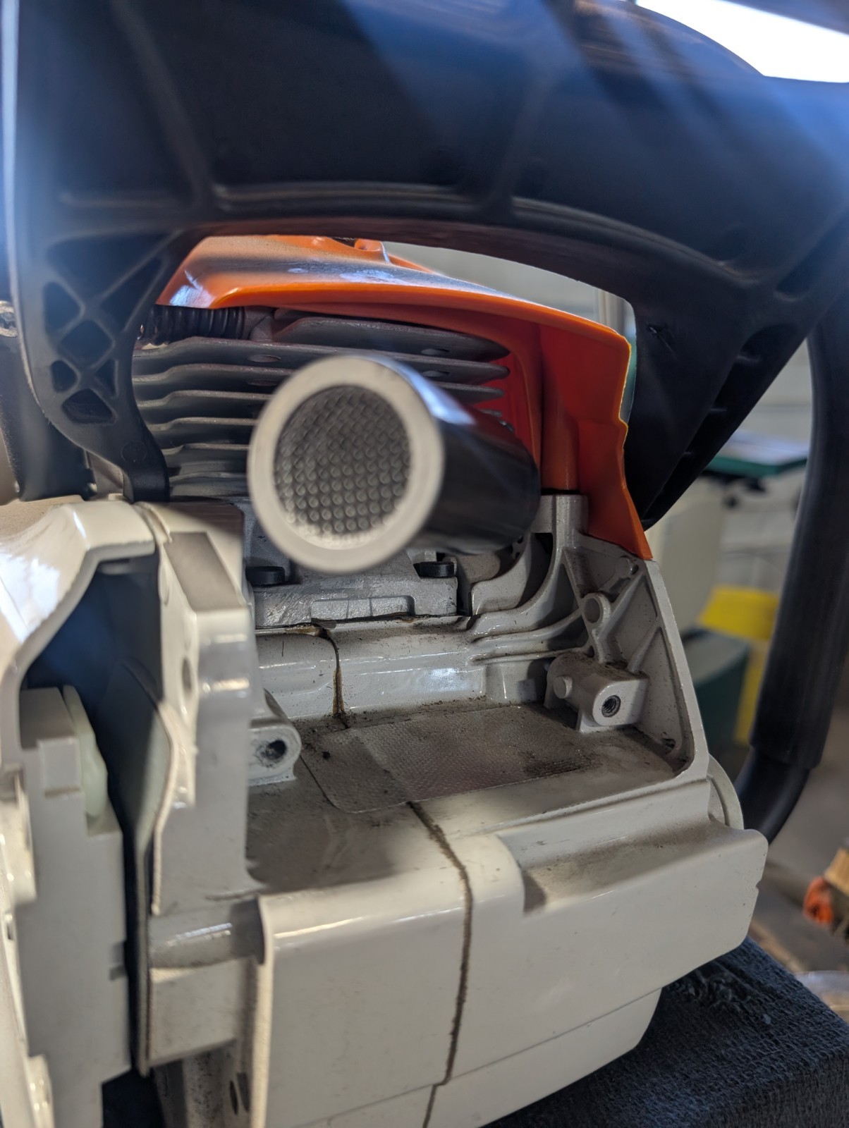 Straight Pipe Echo CS-590 Chainsaw Muffler Exhaust CS Ported 590 600 620 screen