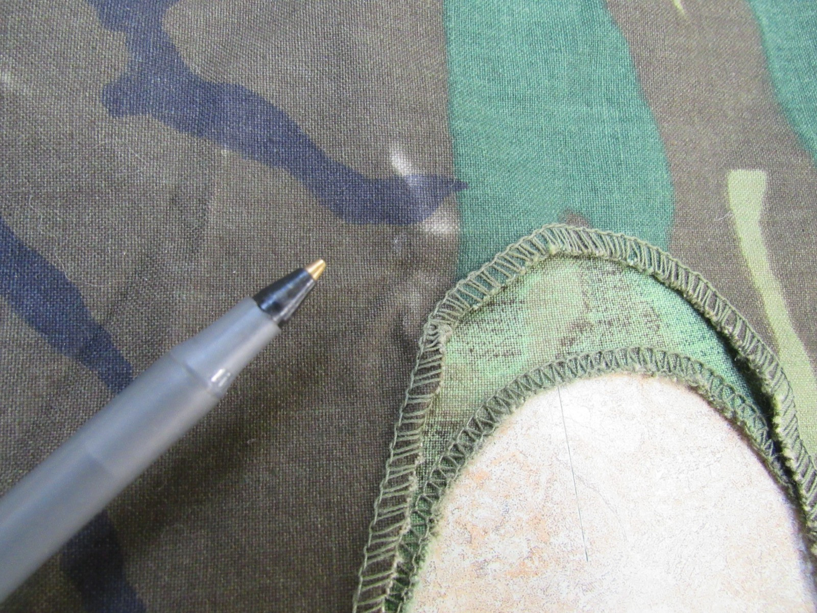 US Vietnam Era M1 Helmet Cover Erdl Woodland Camouflage Dated 1969 Original