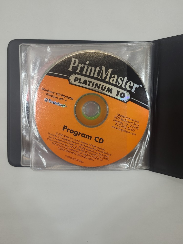 PrintMaster Platinum 10 1997-9 CD’s Complete & Tested.