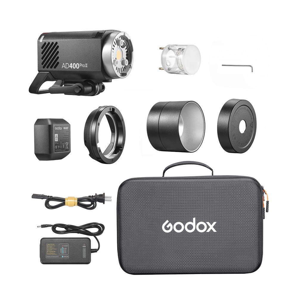 GODOX AD400ProII 400Ws Outdoor Flash Strobe 2.4G TTL 1/8000 HSS Modeling Lamp