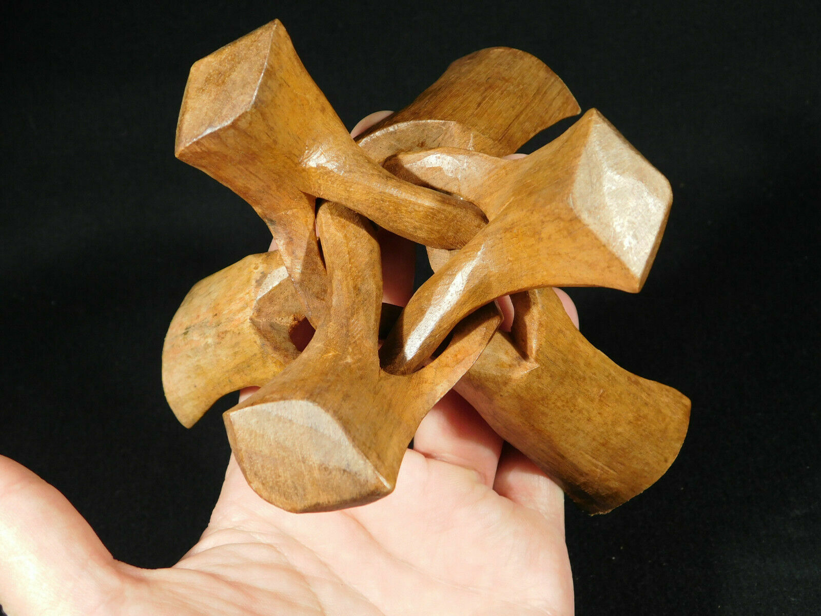 Sphere Stand Solid Wood Folding Handmade Medium Sized