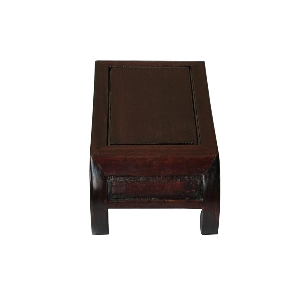 5.5" Reddish Brown Scroll Leg Rectangular Wood Display Stand Easel ws4235