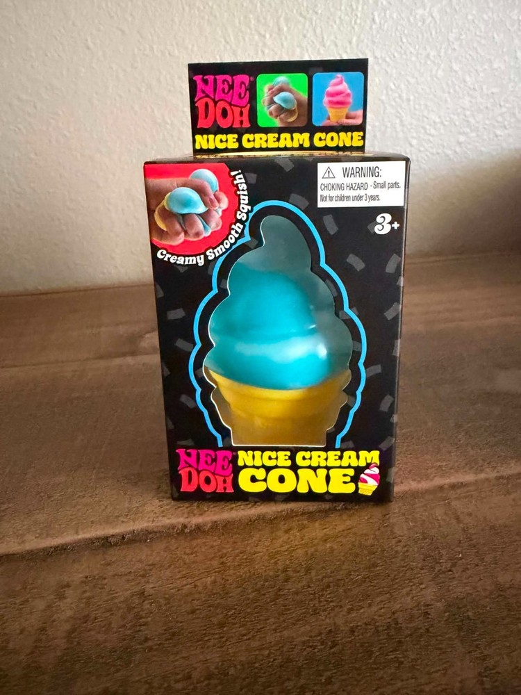 NeeDoh Nice Cream Cone, NeeDoh Blue AUTHENTIC