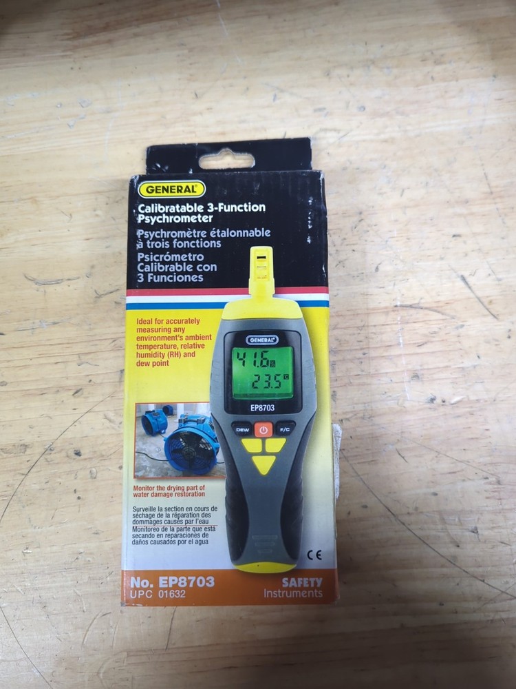 General EP8703 Calibratable 3-Function Psychrometer - NEW IN BOX!!