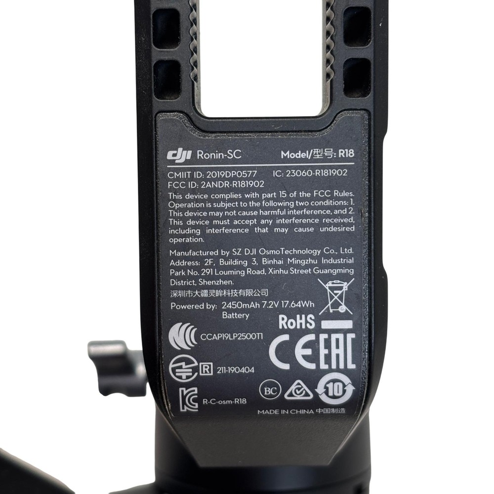 DJI Ronin-SC R18 3-Axis Mirrorless Camera Gimbal Stabilizer