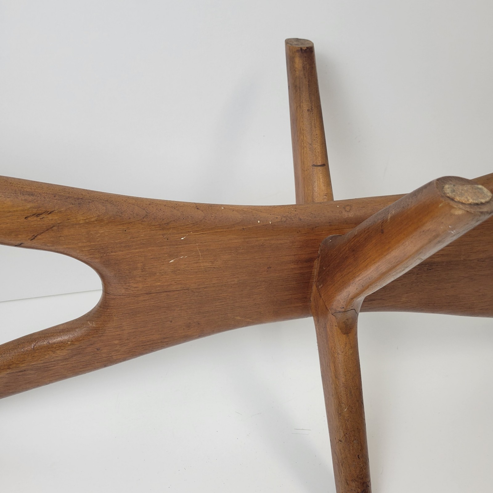 Vintage Adrian Pearsall Mid Century Walnut Jacks Coffee Table