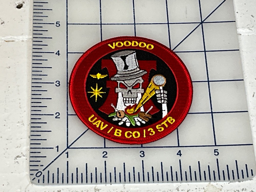 US Army UAV B Co 3 STB Rakkasans VOODOO  Squadron Patch