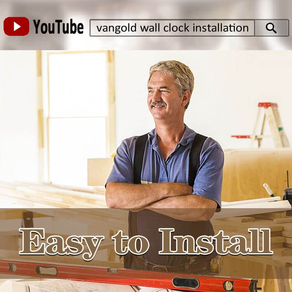 Large Wall Clock for Living Room Decor