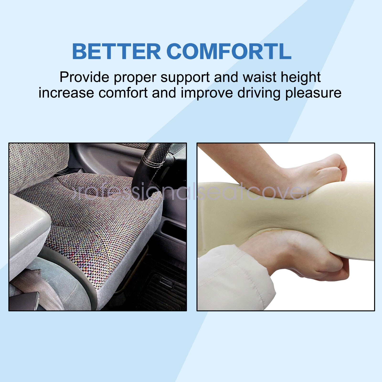 Driver Bottom Seat Cover + Foam Cushion Fits 1998-2002 Dodge Ram 1500 2500 3500