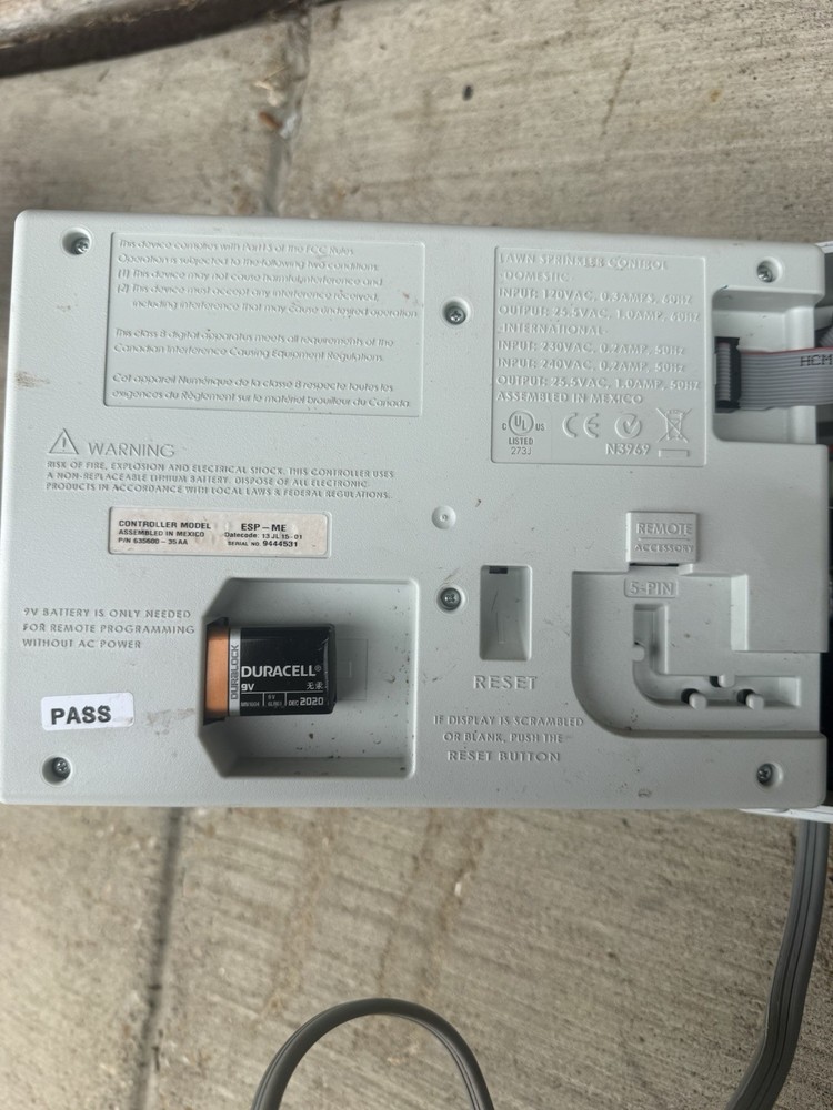 Rain Bird ESP-Me Digital Sprinkler Controller Rain Sensor Auto Run Outdoor