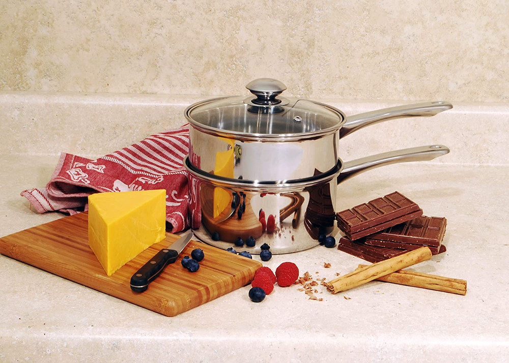 3-Piece Stainless Steel Boiler Set, 2.5 Quart Cookware