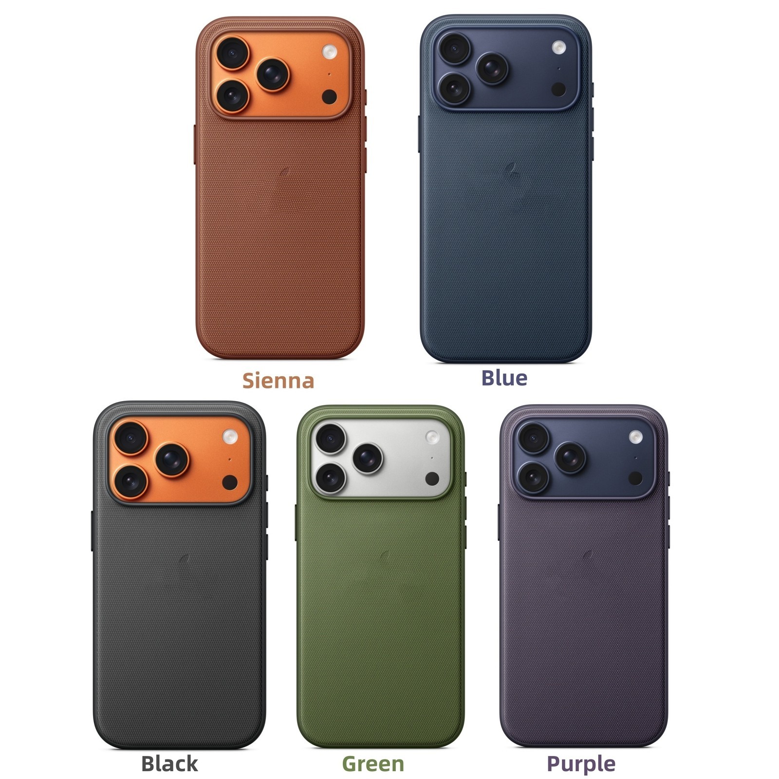 For iPhone 17 Pro Max 17 Pro TechWoven Case with MagSafe Blue Sienna & Logo