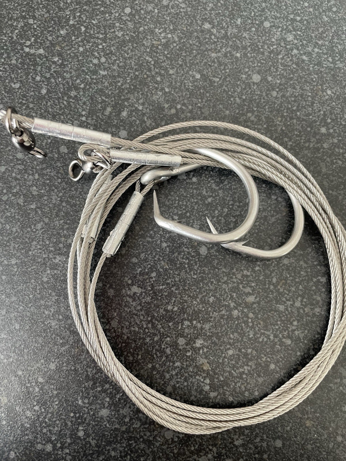 SHARK &TUNA BITE RIG TRACE, HEAVY WRECKING 1 METER TRACE 300lb /18/0 HOOK