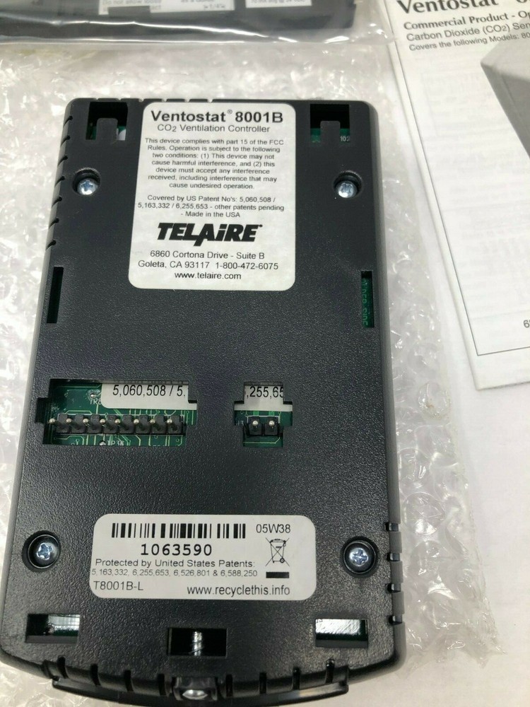 Telaire Ventostat 8001B-L CO2 Ventilation Controller Sensor