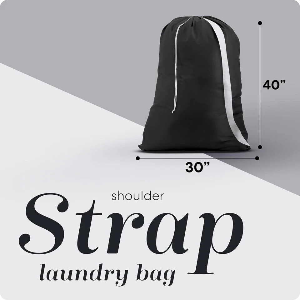 Bag Shoulder Strap - Drawstring Locking Closure, Durable Material, Large Capacit
