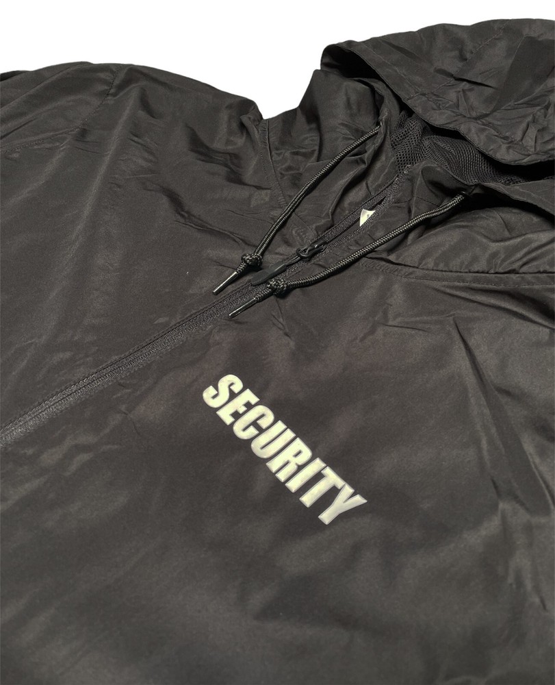 NEW LIGHTWEIGHT WINDBREAKER SECURITY JACKET WITH LANYARD