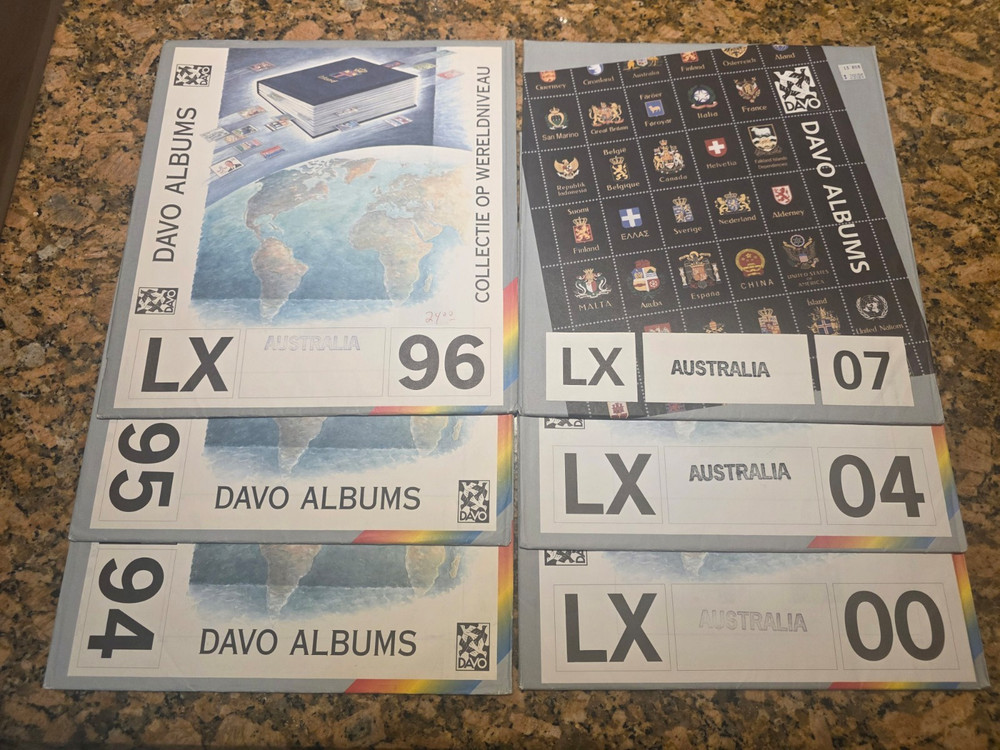 DAVO LUXE HINGELESS SUPPLEMENT-various countries-NEW NEVER USED-see list