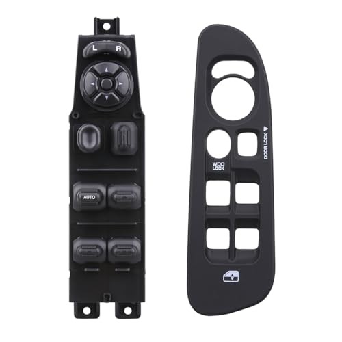 Power Door Window Switch+Bezel Master Control Compatible with 2002-2009 Dodge