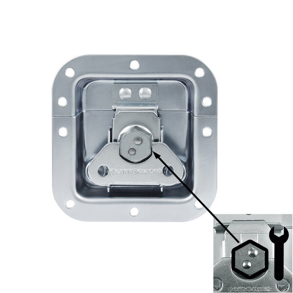 Medium Latch with Hexagonal Nut in Offset Dish 4456