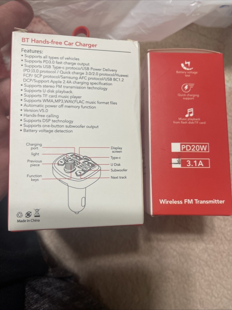 Bt Hands Free Car Charger