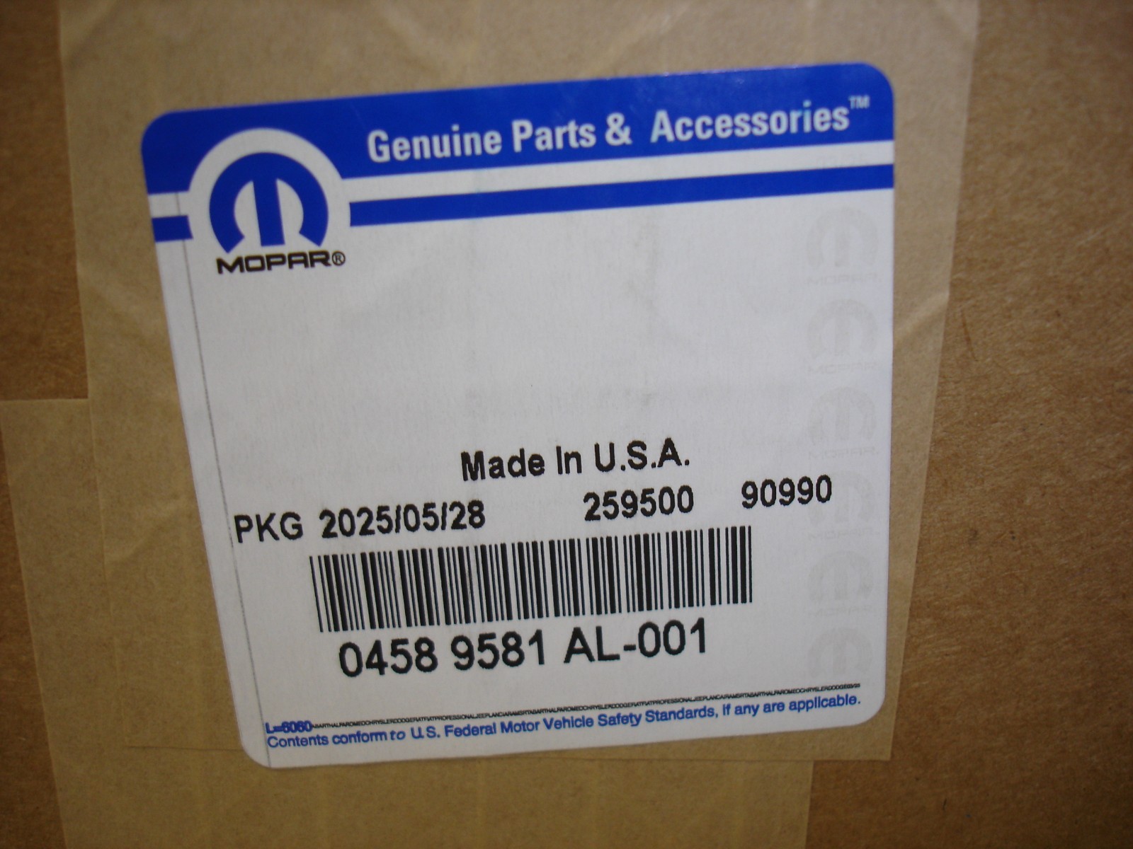 2008-2019 Dodge Caravan Grand Caravan Genuine Mopar Lift-Gate Latch 4589581AL