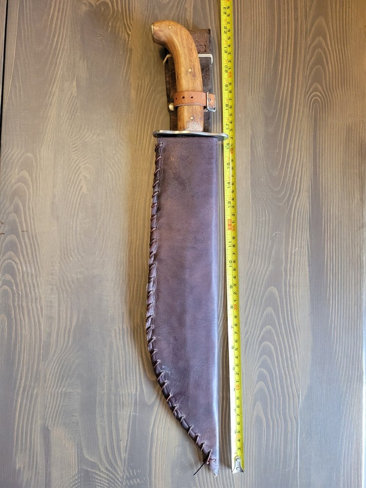 Modified WWI Bolo Dated 1909 w/Custom Sheath
