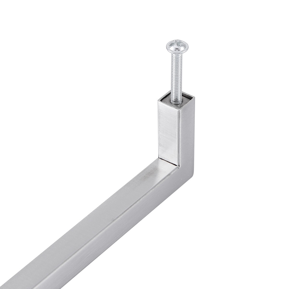 Square Brushed Nickel Cabinet Handles Kitchen Drawer Pulls Stainless Steel Knobs