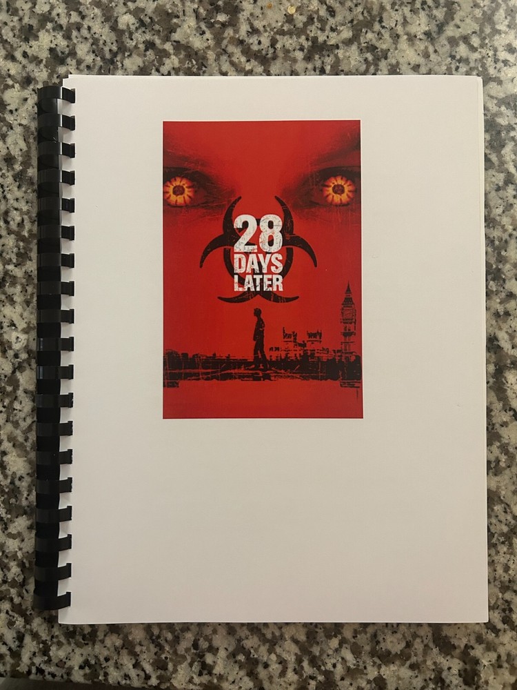 28 Days Later Horror Movie Script Reprint Full Screenplay Script