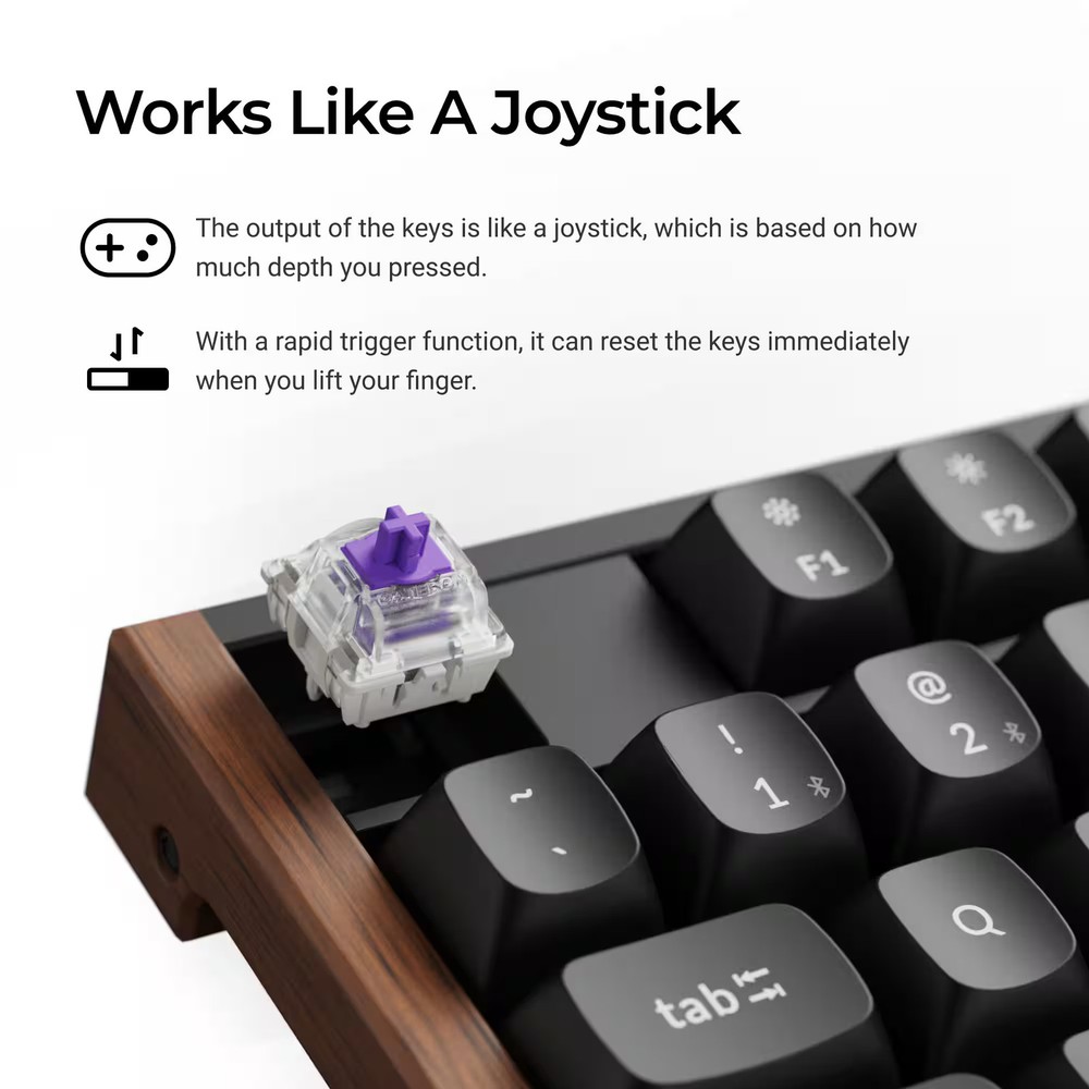 Keychron - K10 HE 100% Custom Hall Effect Mechanical Gaming Keyboard with Pro...