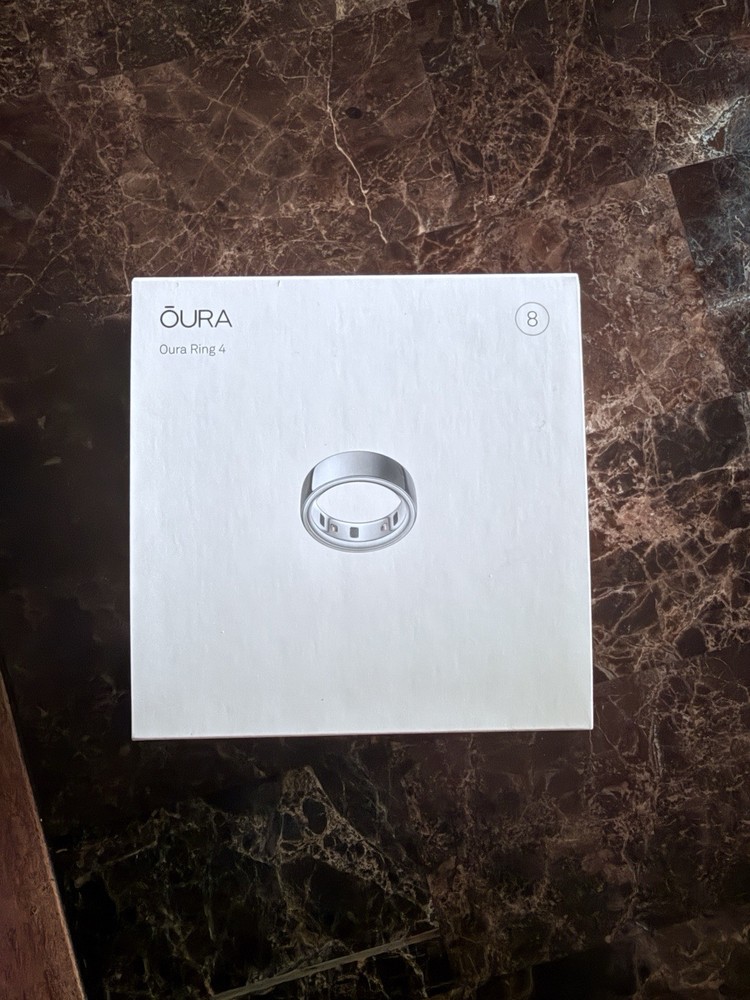 Oura Ring Generation 3 Activity Tracker - Silver Size 8