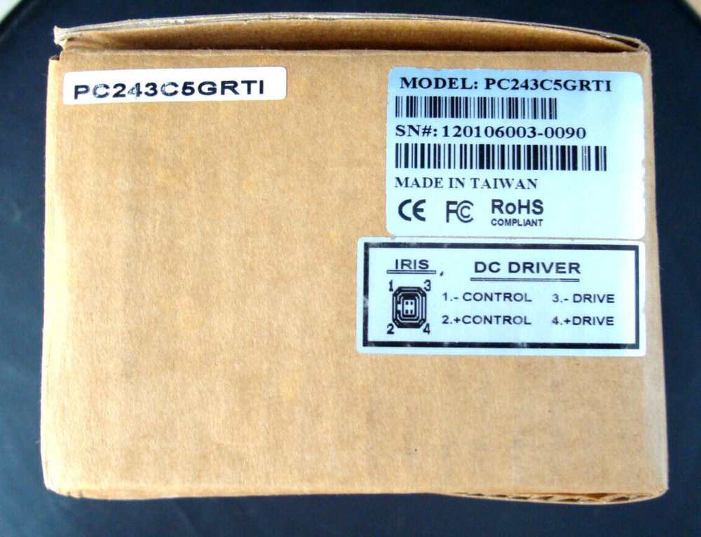 NEW - SUPER Circuits PC243C5GRTI Security Camera w/ Attached Lens - Original Box