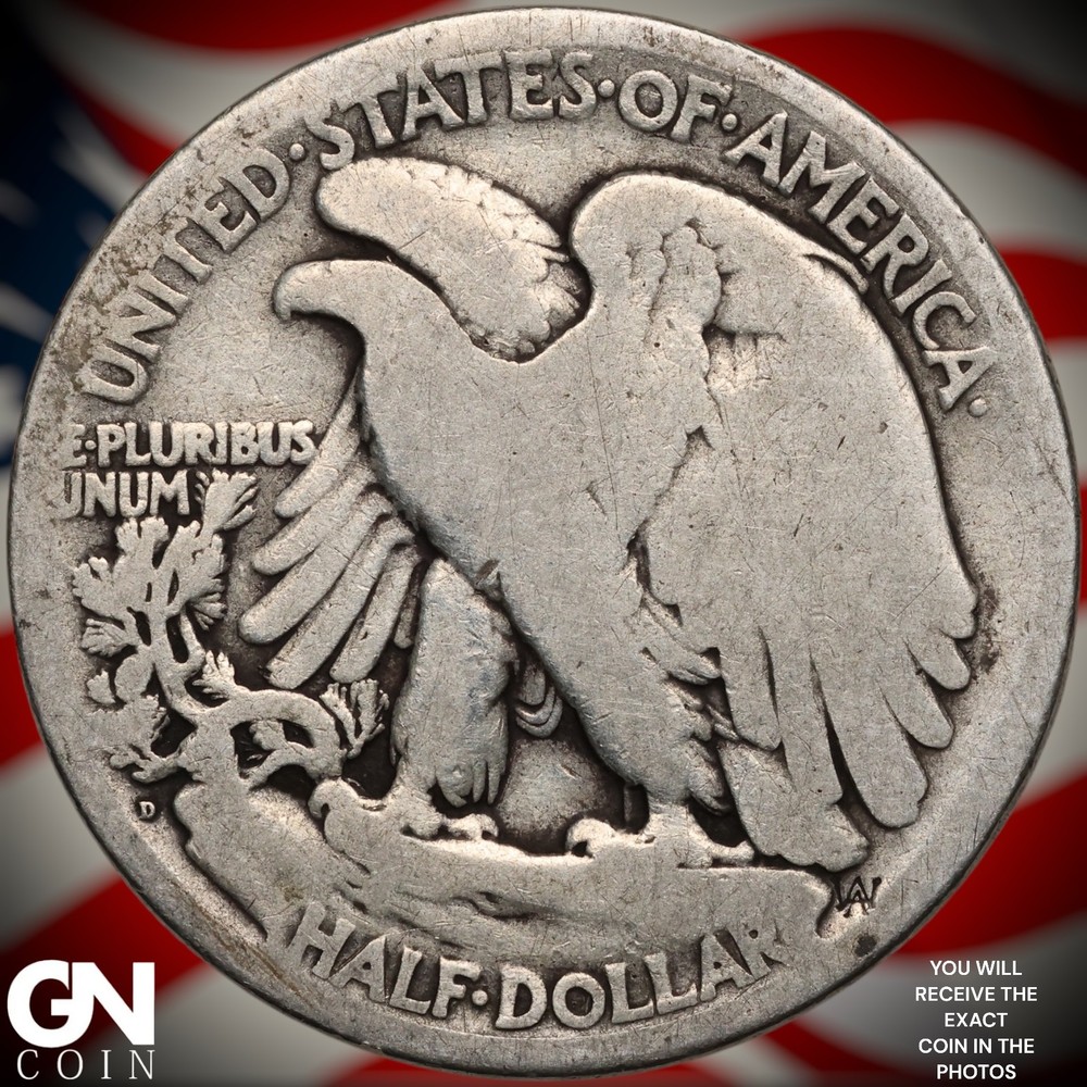 1919 D Walking Liberty Half Dollar B1773