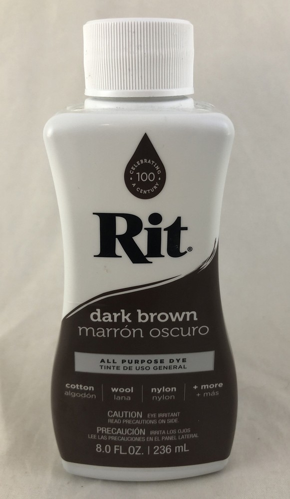 Rit All-Purpose Liquid Dye Dark Brown 8 Oz