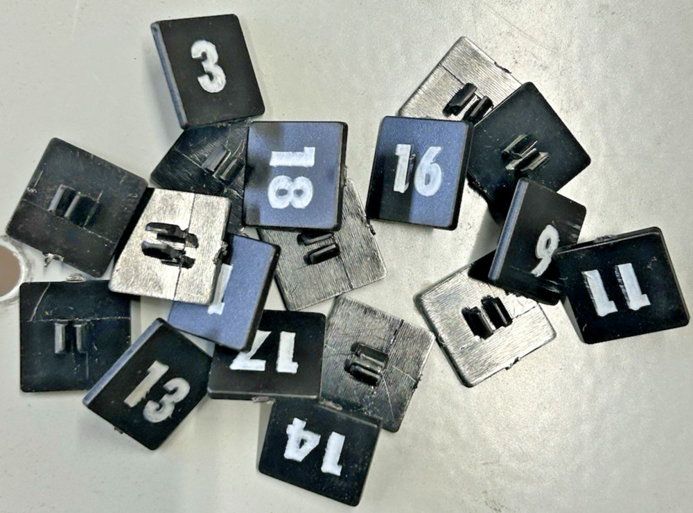 SIEMENS Panel Board Number Plates 1 -18, Used Nice