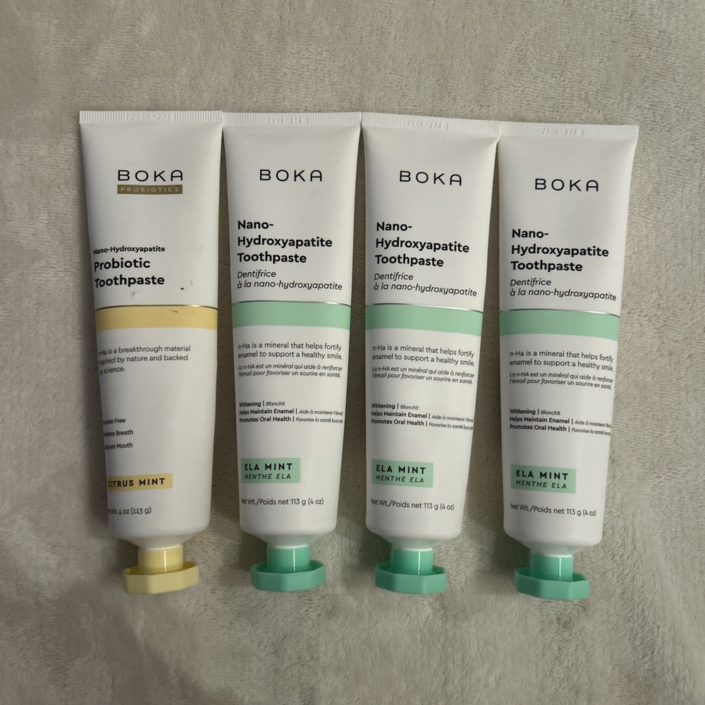 Boka Nano Hydroxyapatite toothpaste Bundle Of 4 - Read Description