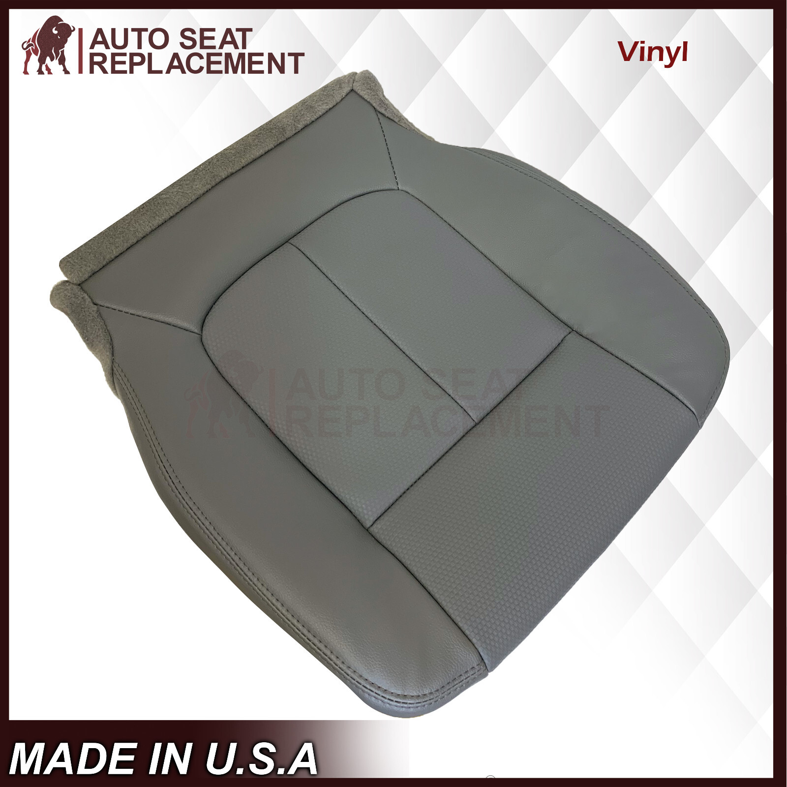 2011 - 2016 F250 F350 F450 XL WT Driver Bottom In Gray Seat Cover & Cushion Foam