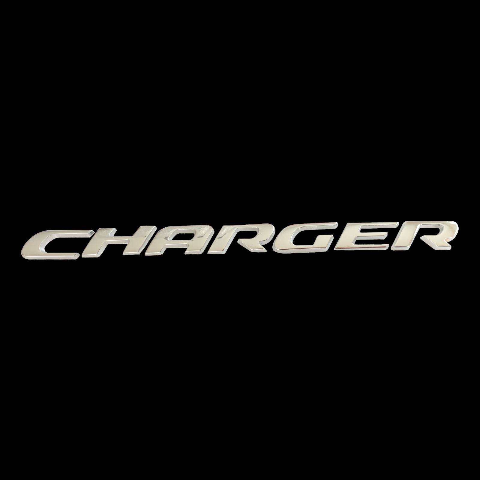 Charger Letters Badge Silver Nameplate Chrome Emblem for Rear Trunk Lid Dodge