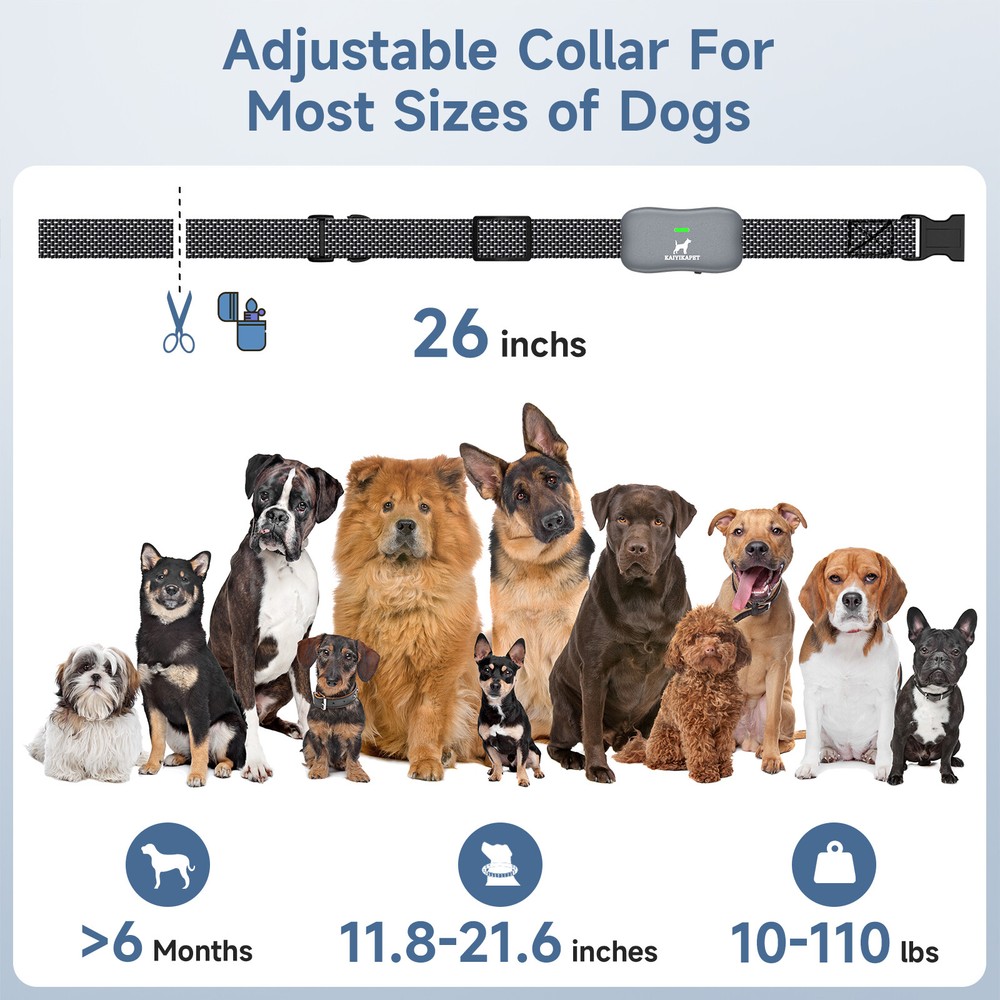 Dog Training Collar 3937 FT Remote Control Rechargeable Waterproof Shock Trainer