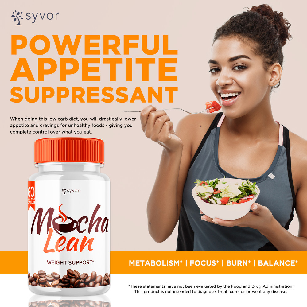 Mocha Lean Advanced Formula Natural Energy & Workout Support Supplement 180 Caps