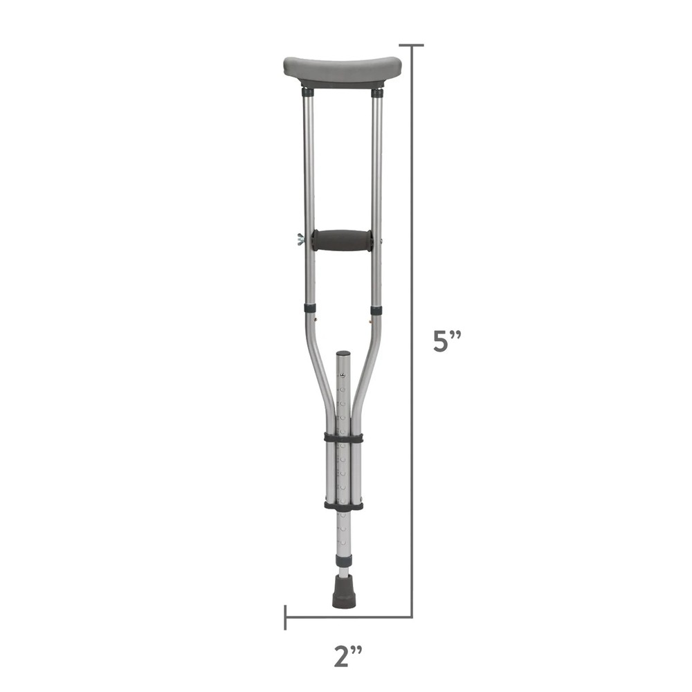 Equate Universal Crutches - Aluminum