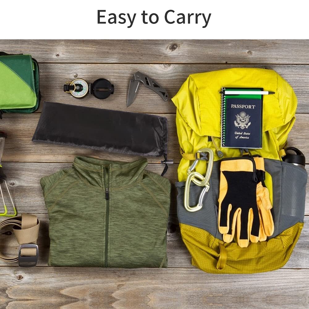 Lightweight Aluminum Stove Windscreen with Drawstring Bag, Compact for Backpack