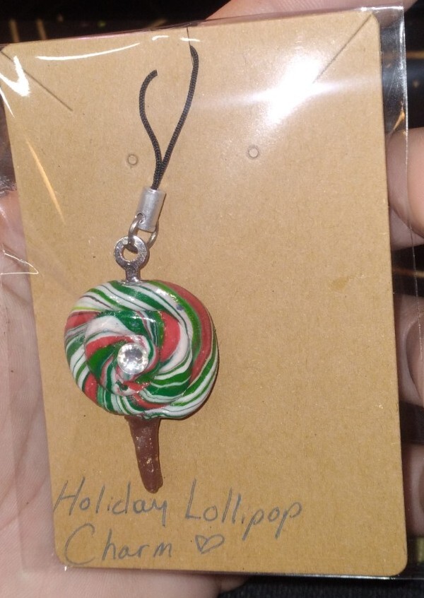 Holiday Lollipop Charm