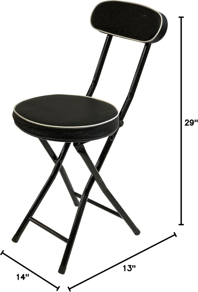 Cushioned Padded Folding Stool
