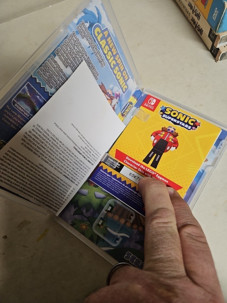 Authentic Replacement Box *Case Only* Nintendo Switch Sonic Superstars