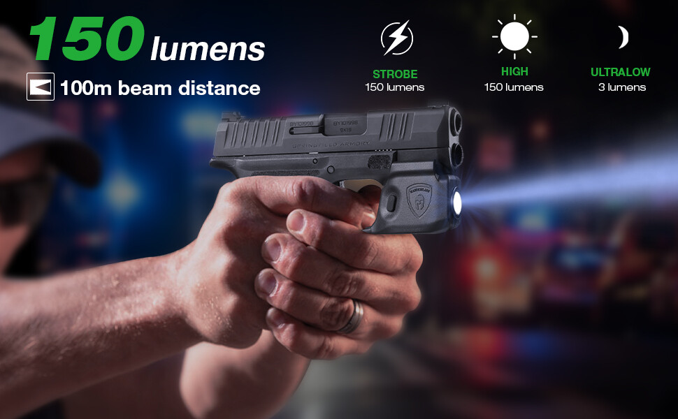 Gun Light with Holster For Springfield Micro Compact Hellcat/Hellcat RDP Pistol