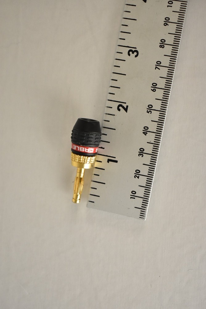 Single Monster Quick Lock Gold Banana Connector Replacement -READ-