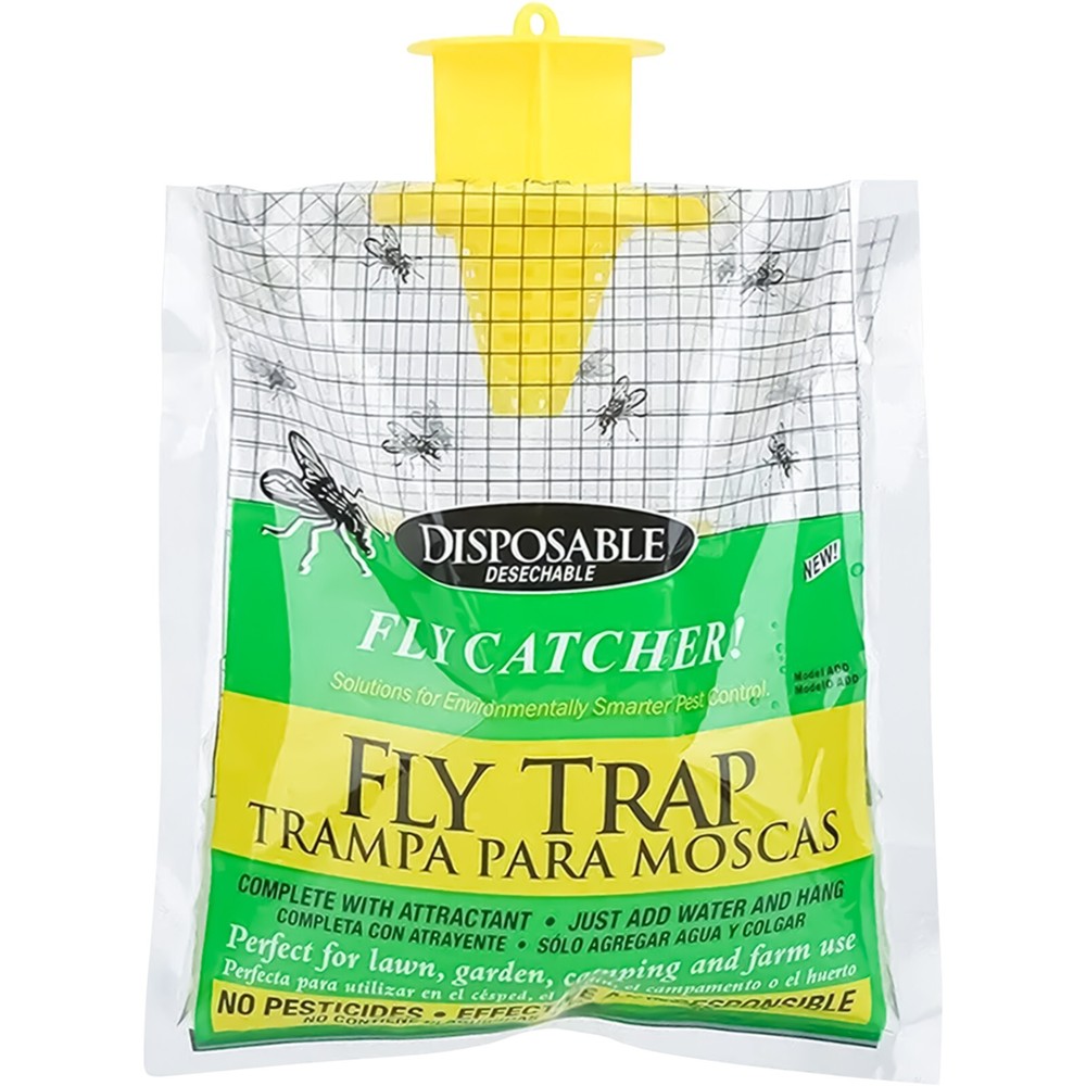 10 Pack Outdoor Hanging Fly Traps - Disposable, Effective Bug Control