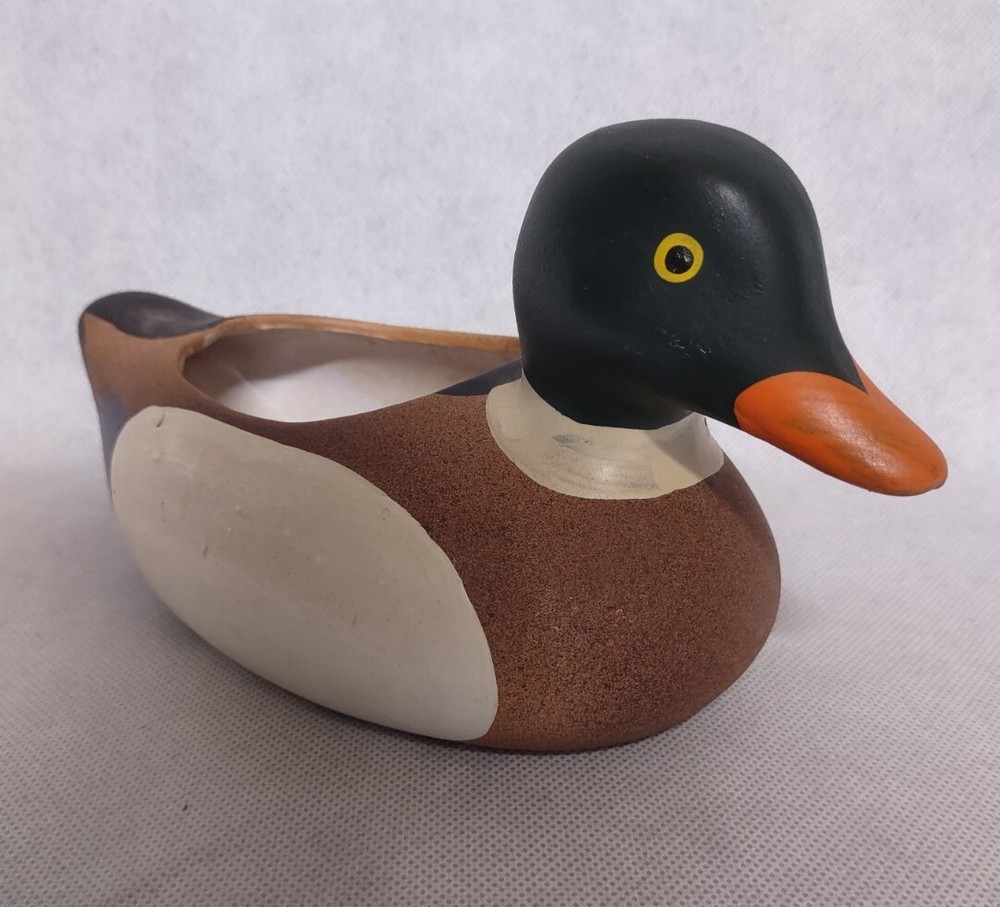 Lipco Mallard Duck Planter Ceramic