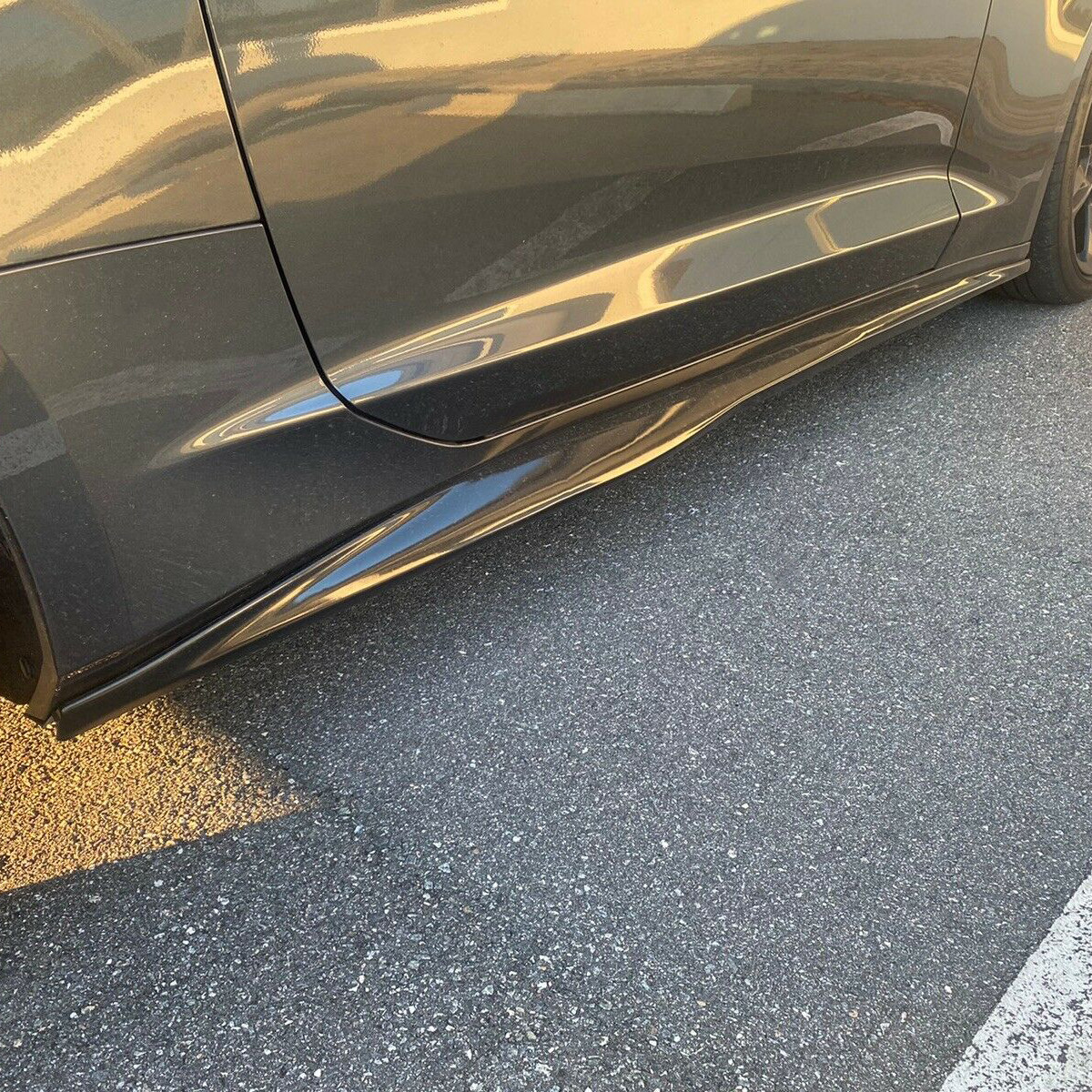 ZL1 Style Side Skirts Extension Rocker Panels For Chevy Camaro RS&SS 2016-2020