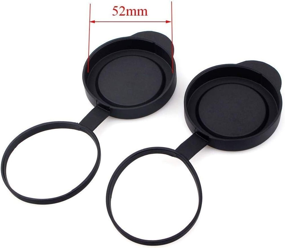 Scratch-Resistant Objective Lens Caps for 52-53mm Binoculars - Dustproof Design
